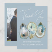 Watercolor Oyster  Bedankkaart (Voorkant / Achterkant)