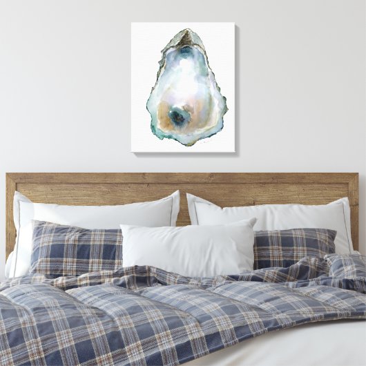 Watercolor Oyster  Canvas Afdruk (Insitu (Slaapkamer))