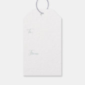 Watercolor Oyster Christmas Tree Cadeaulabel (Achterkant)