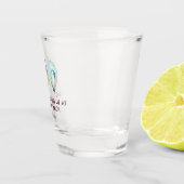 Watercolor Oyster Coastal Seaside Bachelorette Shot Glas (Rechts)