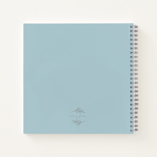 Watercolor Oyster Guest Book Notitieboek (Achterkant)