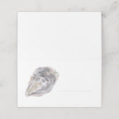 Watercolor Oyster Place Card Plaatskaartje (Buitenkant ongevouwen)