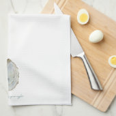 Watercolor Oyster  Theedoek (Quarter Fold)