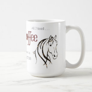 Watercolor Paardenliefhebber Koffiemok