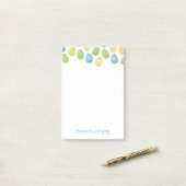 Watercolor Paasei Post-it Briefjes Post-it® Notes (Op bureau)