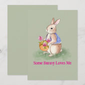 Watercolor Paashaas Kaart (Voorkant / Achterkant)