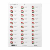 Watercolor PADDENSTOELEN Etiket (Full Sheet)