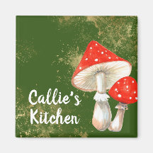 Watercolor Paddenstoelen Gepersonaliseerde Keuken