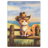 Watercolor Painted Cat Dad Klembord (Achterkant)