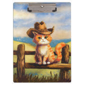 Watercolor Painted Cat Dad Klembord (Voorkant)