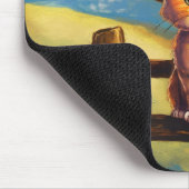 Watercolor Painted Cat Dad Muismat (Hoek)