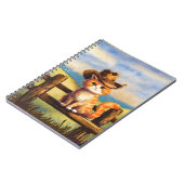 Watercolor Painted Cat Dad Notitieboek (Linkerzijde)