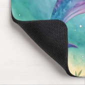 Watercolor painted dolphin muismat (Hoek)