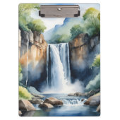 Watercolor painted waterfall klembord (Voorkant)