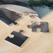 Watercolor painted waterfall legpuzzel (Zijkant)