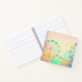 Watercolor Painting Ferris Wheel Fairground Art Notitieboek (Binnen)