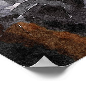 Watercolor Painting of Tiger Head Poster (Hoek)