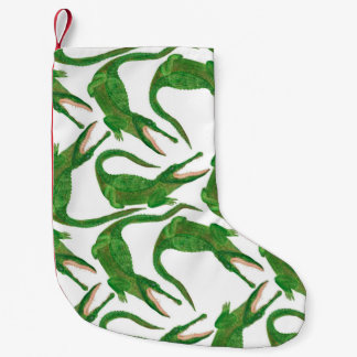 watercolor painting seamless pattern with crocodil kleine kerstsok