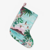 Watercolor painting seamless pattern with hawaiian kleine kerstsok (Voorkant (Hangend))