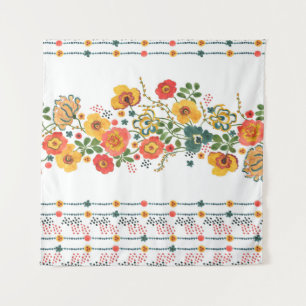 Watercolor painting seamless pattern with stylized wandkleed