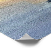 Watercolor Painting Sunset scene  Poster (Hoek)