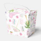 Watercolor Palm Beach Mahjong Bedankdoosjes (Achterkant)