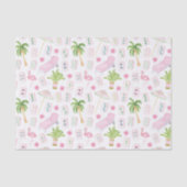 Watercolor Palm Beach Mahjong Tissuepapier (Voorkant)