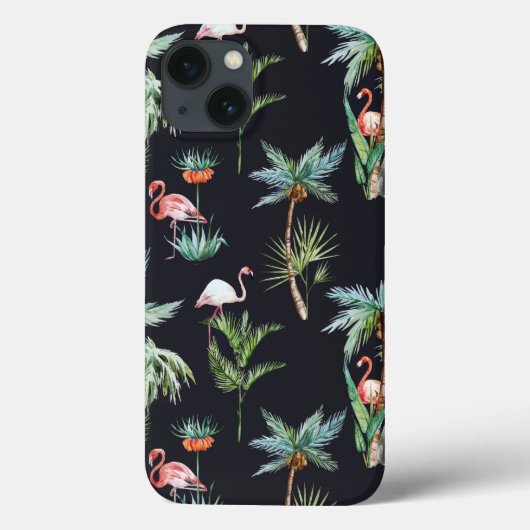Watercolor Palm Patroon Case-Mate iPhone Case (Achterkant)