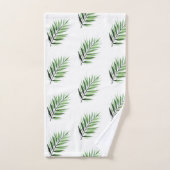 Watercolor Palm Pattern Bad Handdoek (Handdoek)