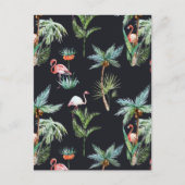 Watercolor Palm Pattern Briefkaart (Voorkant)