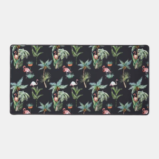 Watercolor Palm Pattern Bureaumat (Voorkant)