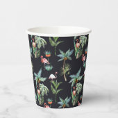 Watercolor Palm Pattern Papieren Bekers (Links)