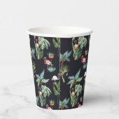 Watercolor Palm Pattern Papieren Bekers (Rechts)