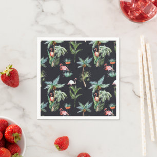 Watercolor Palm Pattern Servet