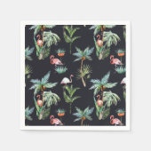 Watercolor Palm Pattern Servet (Voorkant)