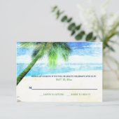 Watercolor Palm Responskaarten Kaart (Staand voorkant)