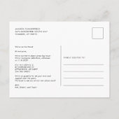 Watercolor Palm Trees Coastal Moving Aankondigingskaart (Achterkant)