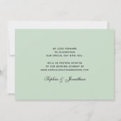 Watercolor Palmbomen Eenvoudig Tropisch Save The Date (Achterkant)