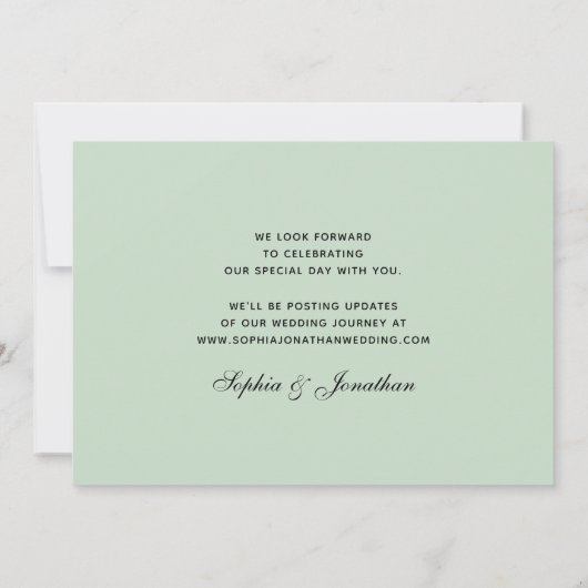 Watercolor Palmbomen Eenvoudig Tropisch Save The Date (Achterkant)