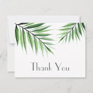 Watercolor Palmen Bedankkaart