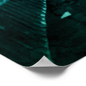 Watercolor Palmenbladeren Tropische Kunst Poster (Hoek)