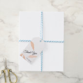 Watercolor Pampasblad Silhouet Bruiloft  Cadeaulabel (Met Touw)