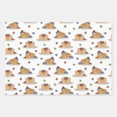 Watercolor Pancakes Berries Breakfast Brunch Inpakpapier Vel (Voorkant)