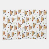 Watercolor Pancakes Berries Breakfast Brunch  Theedoek (Horizontaal)