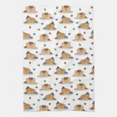 Watercolor Pancakes Berries Breakfast Brunch  Theedoek (Verticaal)