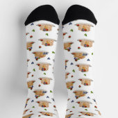 Watercolor Pancakes Berries Breakfast Food Sokken (Top)