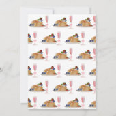 Watercolor Pancakes Berries Brunch Baby Shower Kaart (Achterkant)