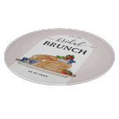 Watercolor Pannenkoeken Bruidsdiner Brunch Aangepa Snijplank (Hoek)
