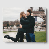 Watercolor Parijs Frankrijk Trouwfoto Gastenboek (Achterkant)