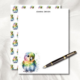 Watercolor Parrot Luxury Business Stationery  Briefhoofd